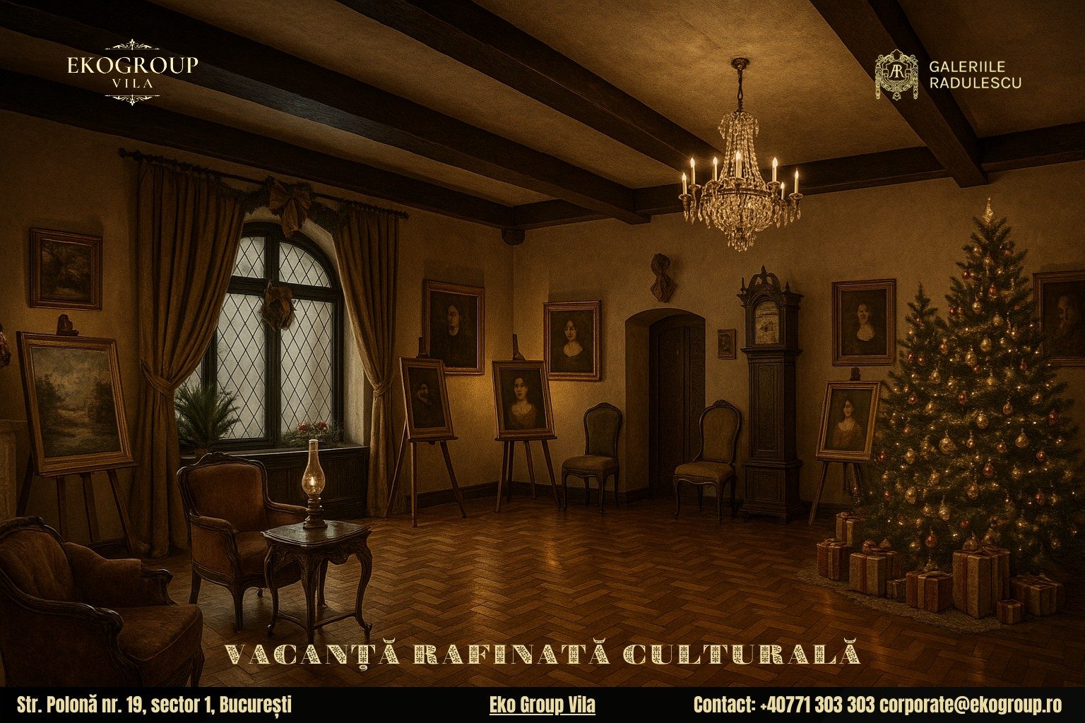 Vacanța de Crăciun transformată într-o experiență culturală la Eko Group Vila – Crăciunul anilor ’30 4 Vacanța de Crăciun transformată într-o experiență culturală la Eko Group Vila – Crăciunul anilor ’30